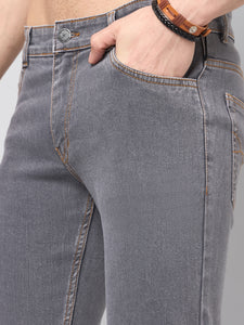 Men's Light Grey Slim Fit Jeans