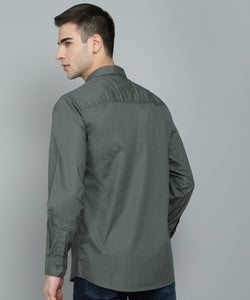 Men's Cotton Green Casual Shirt