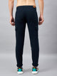 Men's Dark Blue Cotton Cargo Trousers