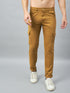 Men's Light Brown Cotton Cargo Trousers