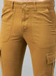 Men's Light Brown Cotton Cargo Trousers