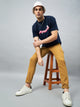 Men's Light Brown Cotton Cargo Trousers