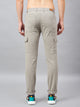 Men's Light Grey Cotton Cargo Trousers