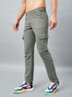 Men's Grey Cotton Cargo Trousers