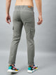 Men's Grey Cotton Cargo Trousers