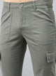 Men's Grey Cotton Cargo Trousers