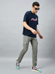 Men's Grey Cotton Cargo Trousers