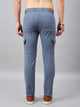 Men's Blue Cotton Cargo Trousers