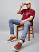 Men's Blue Cotton Cargo Trousers