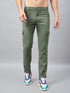Men's Green Cotton Cargo Trousers