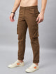 Men's Brown Cotton Cargo Trousers