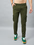 Men's Green Cotton Cargo Trousers