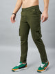 Men's Green Cotton Cargo Trousers