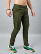 Men's Green Cotton Cargo Trousers