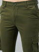 Men's Green Cotton Cargo Trousers
