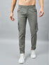Men's Grey Cotton Cargo Trousers