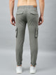 Men's Grey Cotton Cargo Trousers