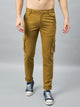 Men's Khaki Cotton Cargo Trousers