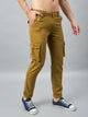 Men's Khaki Cotton Cargo Trousers