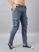 Men's Blue Cotton Cargo Trousers