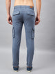 Men's Blue Cotton Cargo Trousers