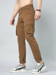 Men's Brown Cotton Cargo Trousers