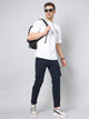 Men's Dark Blue Cotton Cargo Trousers