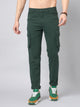 Men's Dark Green Cotton Cargo Trousers