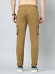 Men's Light Brown Cotton Cargo Trousers