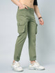 Men's Green Cotton Cargo Trousers