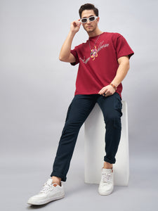 Men's Dark Blue Cotton Cargo Trousers