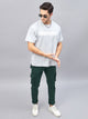 Men's Dark Green Cotton Cargo Trousers