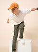 Men's Dark Olive Cotton Cargo Trousers