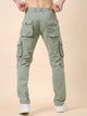 Men's Grey Cotton Cargo Trousers