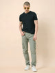 Men's Grey Cotton Cargo Trousers