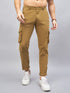 Men's Khakhi Cotton Cargo Trousers