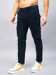 Men's Dark Blue Cotton Cargo Trousers