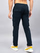 Men's Dark Blue Cotton Cargo Trousers