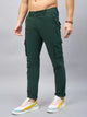 Men's Dark Green Cotton Cargo Trousers