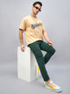 Men's Dark Green Cotton Cargo Trousers