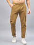 Men's Khakhi Cotton Cargo Trousers