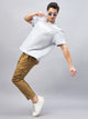 Men's Khakhi Cotton Cargo Trousers
