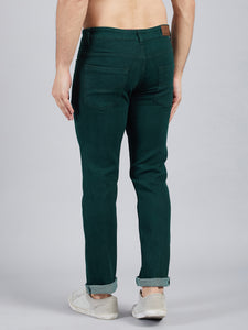 Men's Dark Green Relax Fit Jeans