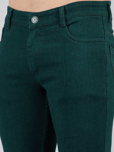 Men's Dark Green Relax Fit Jeans