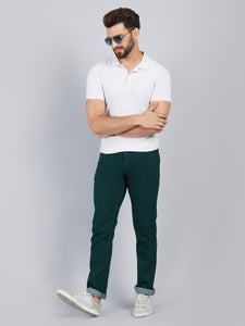 Men's Dark Green Relax Fit Jeans