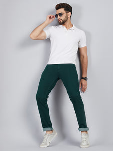 Men's Dark Green Relax Fit Jeans