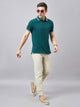 Men Relaxed Beige Pure Cotton Trousers
