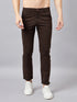 Men's Relaxed Coffee Pure Cotton Trousers