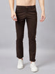 Men's Relaxed Coffee Pure Cotton Trousers