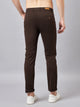 Men's Relaxed Coffee Pure Cotton Trousers